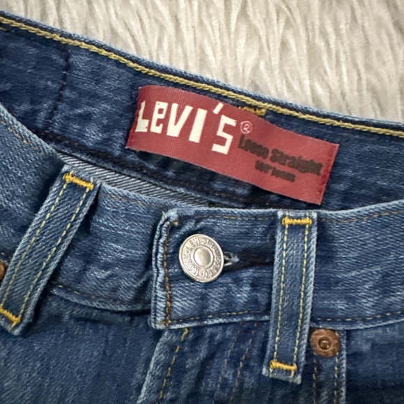 Vintage Levi’s Y2K 569 blue denim baggy loose jeans size 12 - Picture 3 of 8